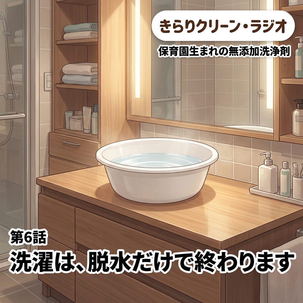 洗濯は、脱水だけで終わります 紙芝居 6