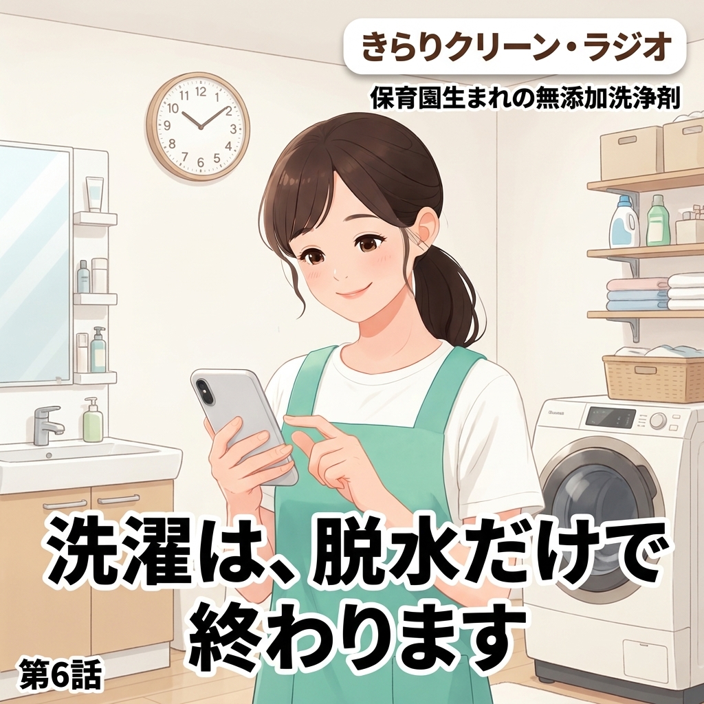 洗濯は、脱水だけで終わります 紙芝居 11