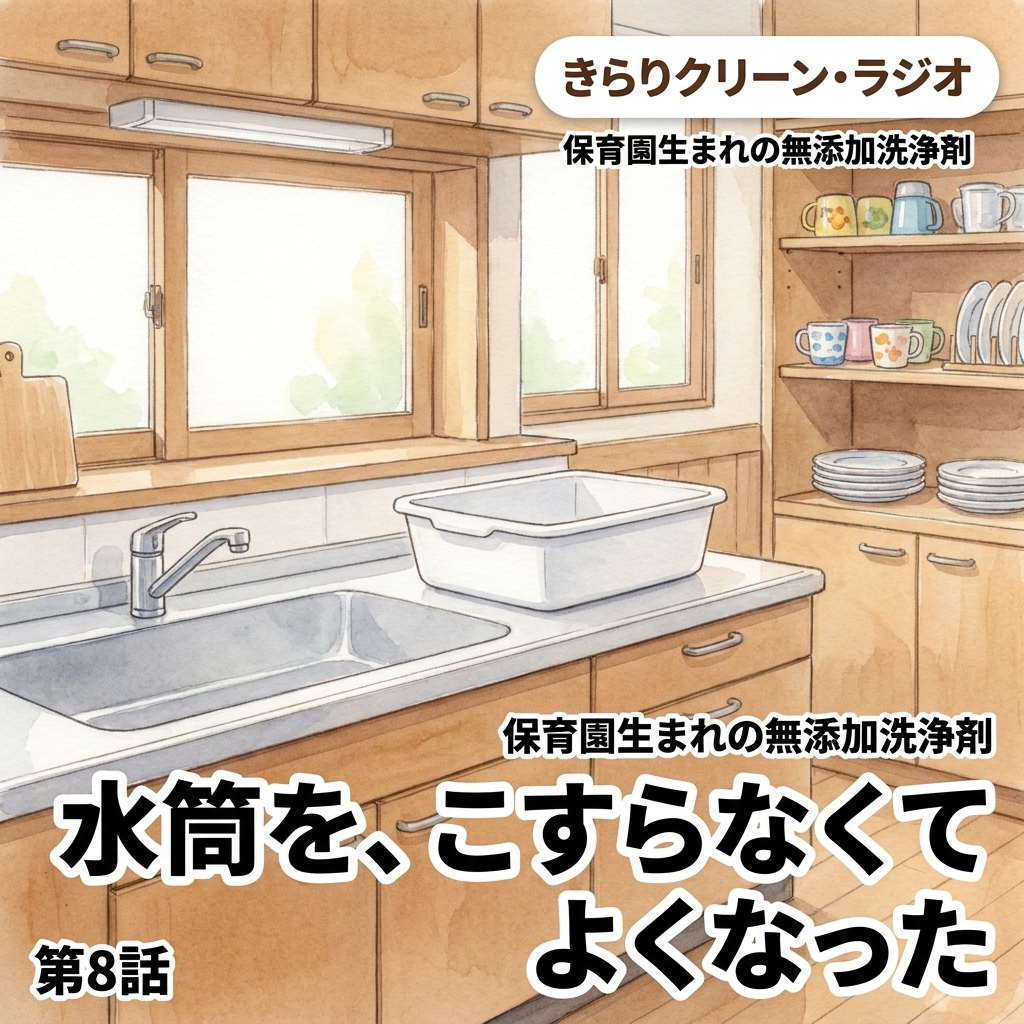 水筒を、こすらなくてよくなった 紙芝居 3