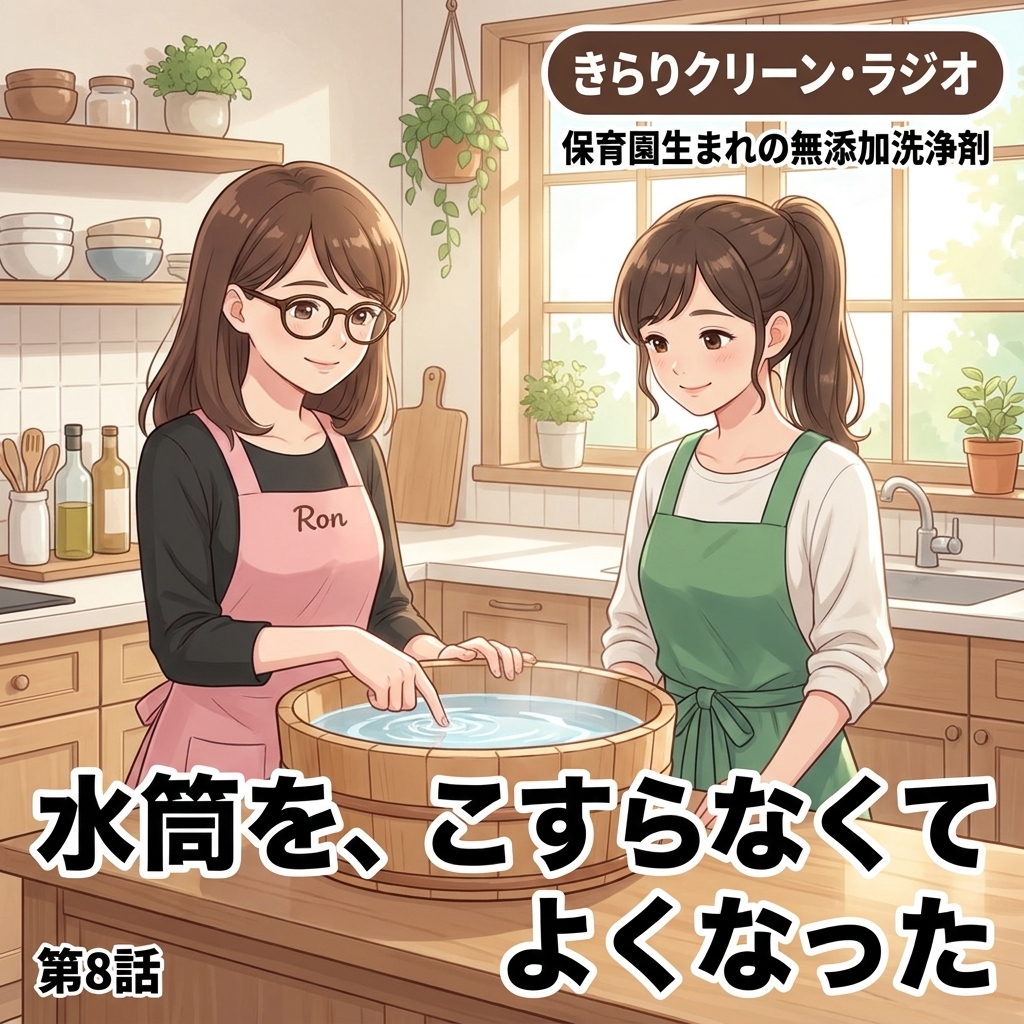 水筒を、こすらなくてよくなった 紙芝居 6