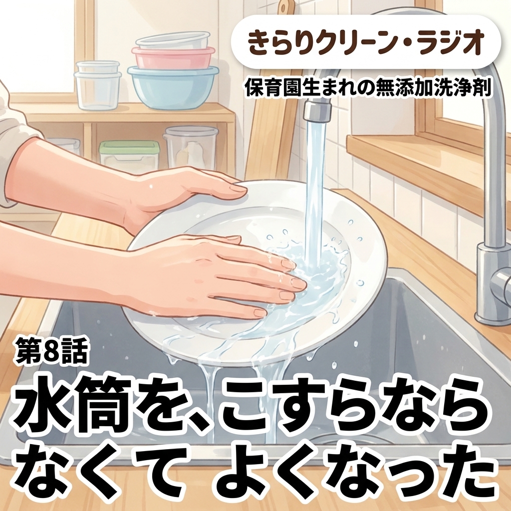 水筒を、こすらなくてよくなった 紙芝居 8