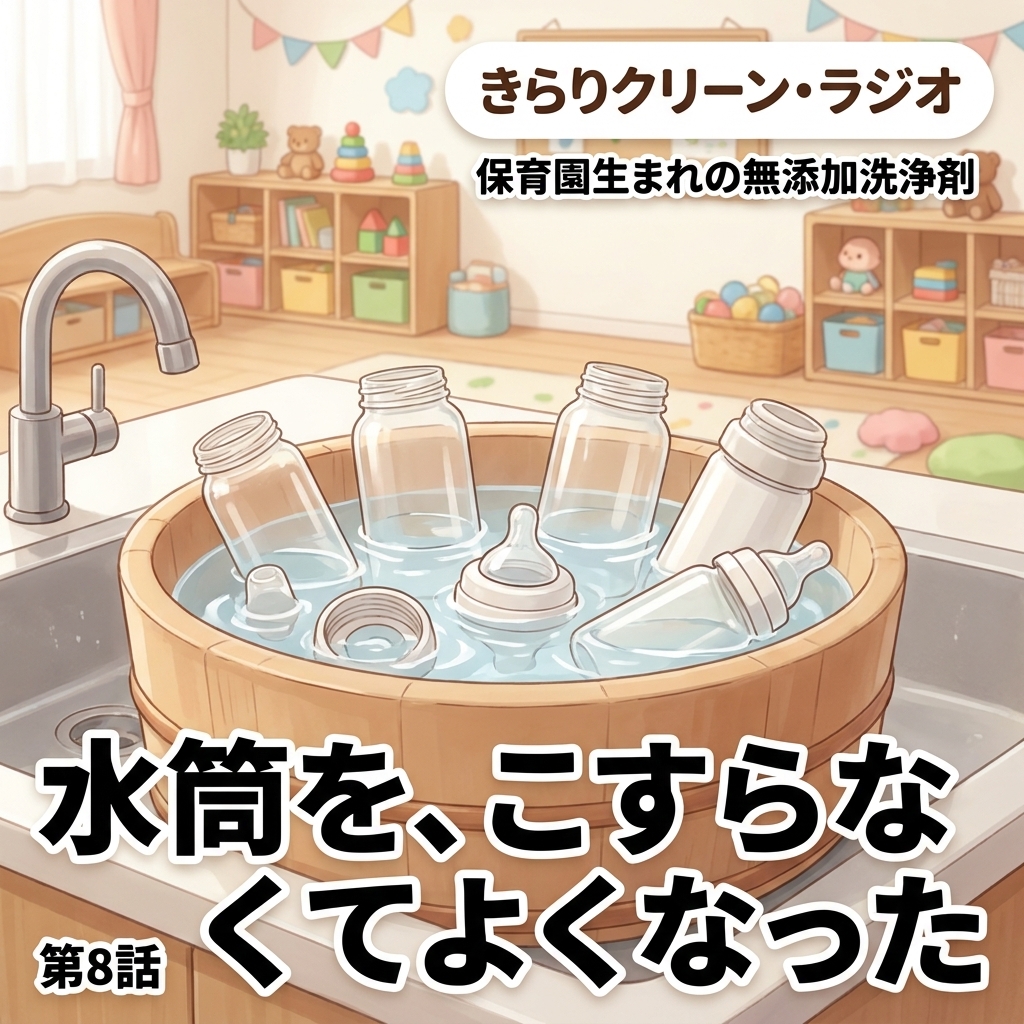 水筒を、こすらなくてよくなった 紙芝居 10