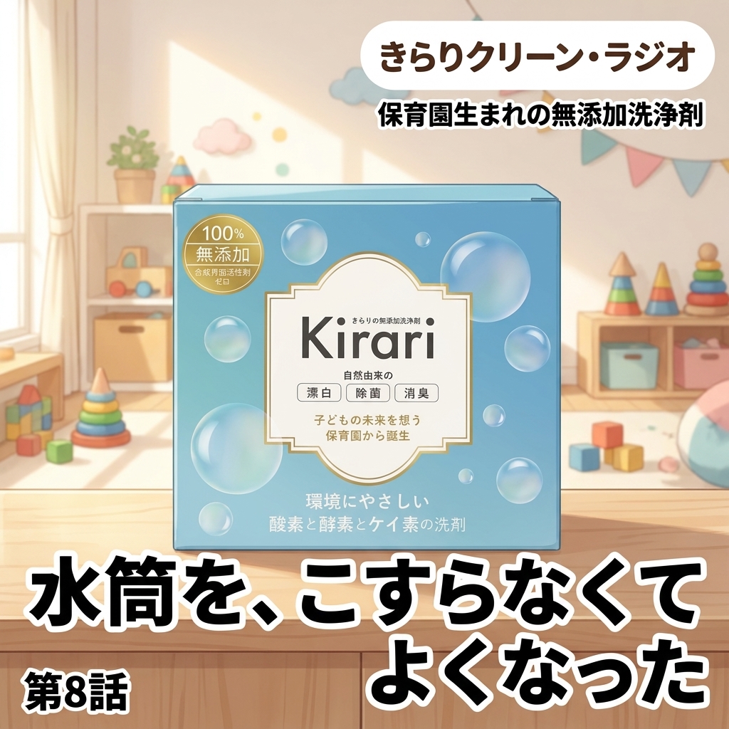 水筒を、こすらなくてよくなった 紙芝居 11