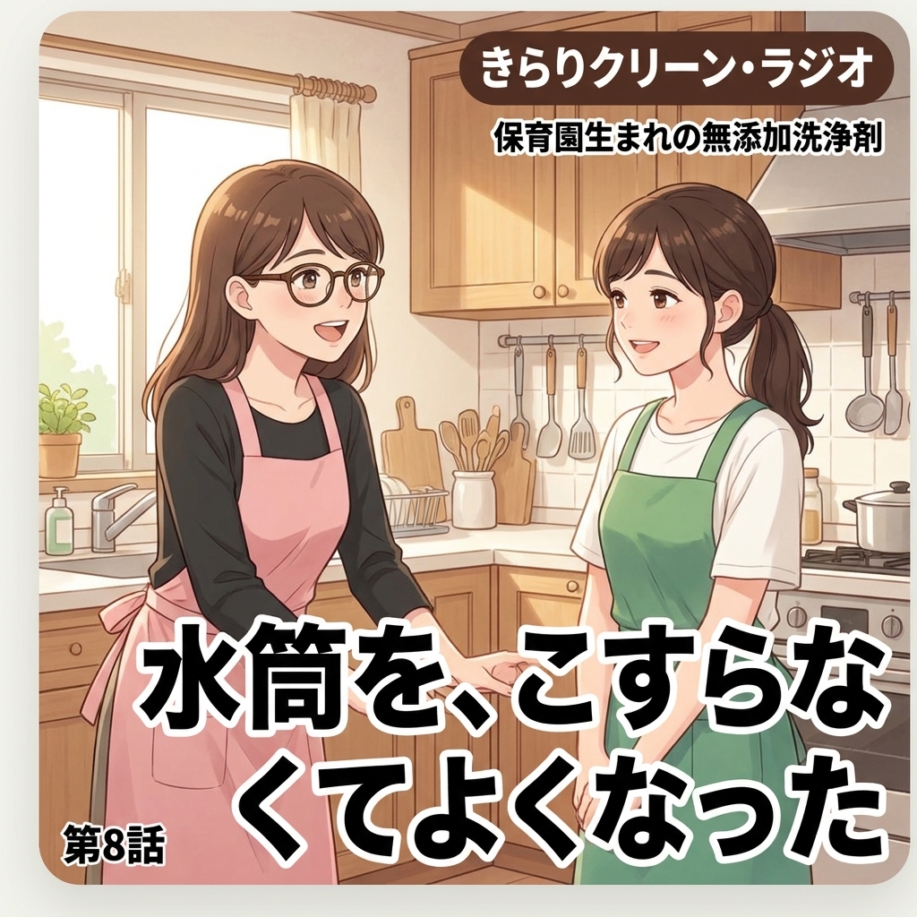 水筒を、こすらなくてよくなった 紙芝居 12
