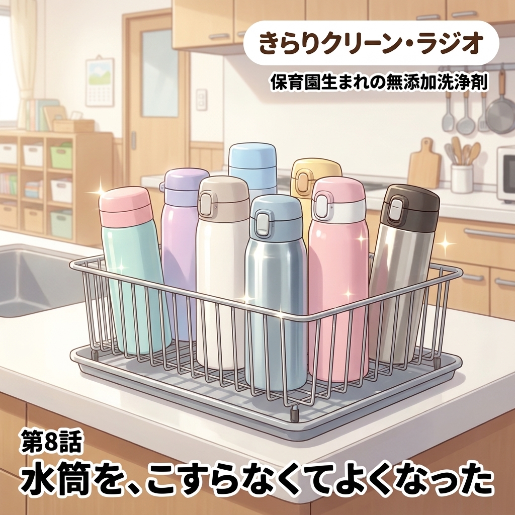 水筒を、こすらなくてよくなった 紙芝居 15