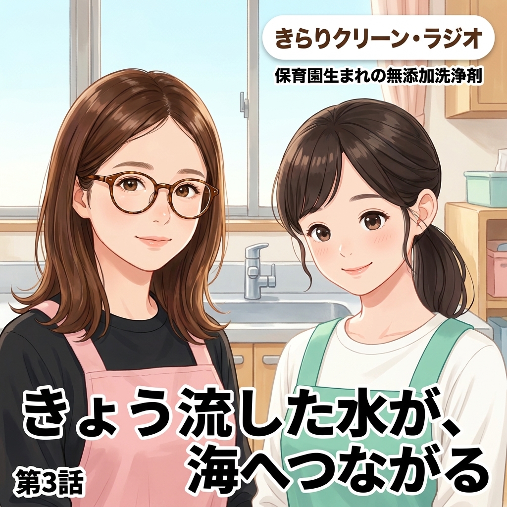 きょう流した水が、海へつながる 紙芝居 1