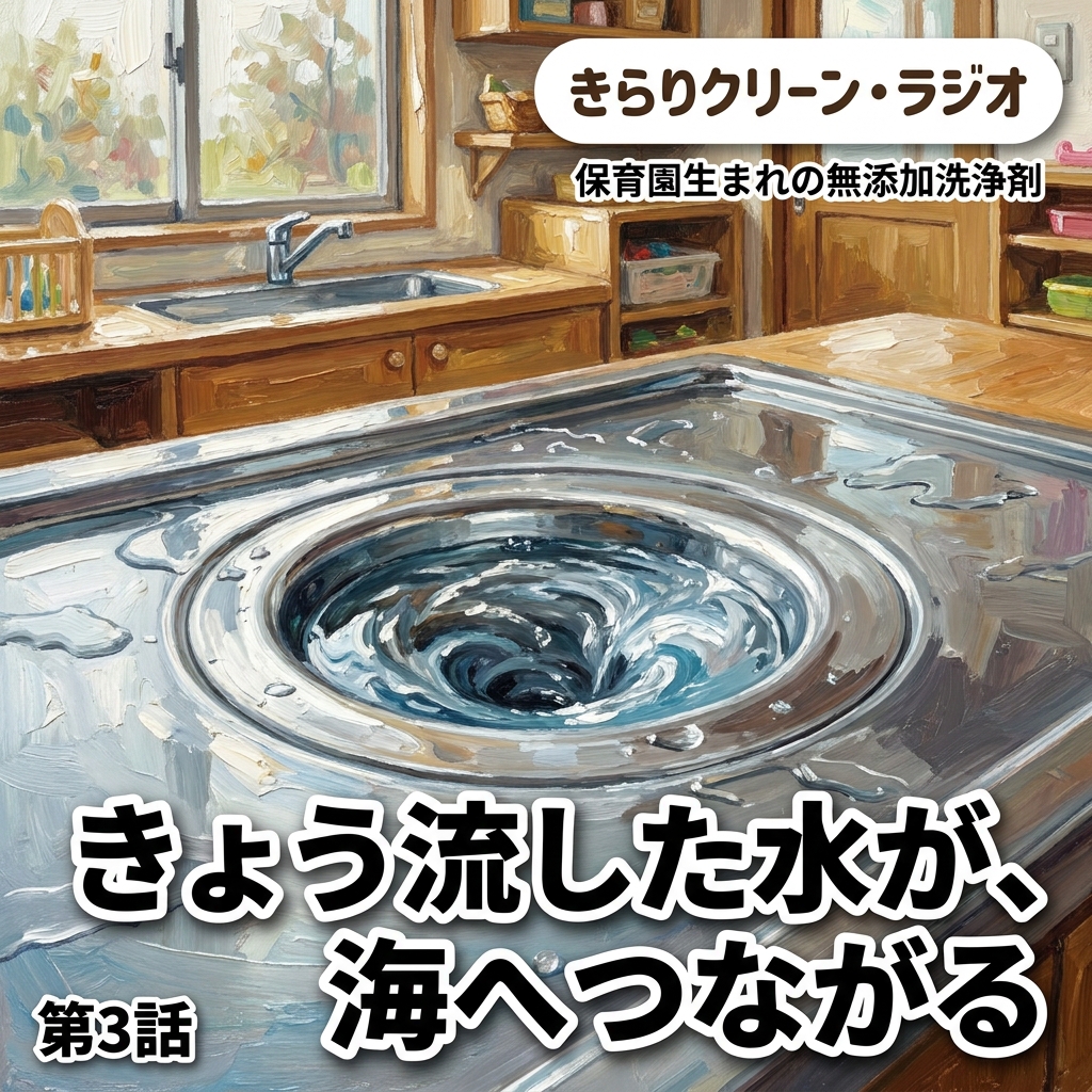 きょう流した水が、海へつながる 紙芝居 3