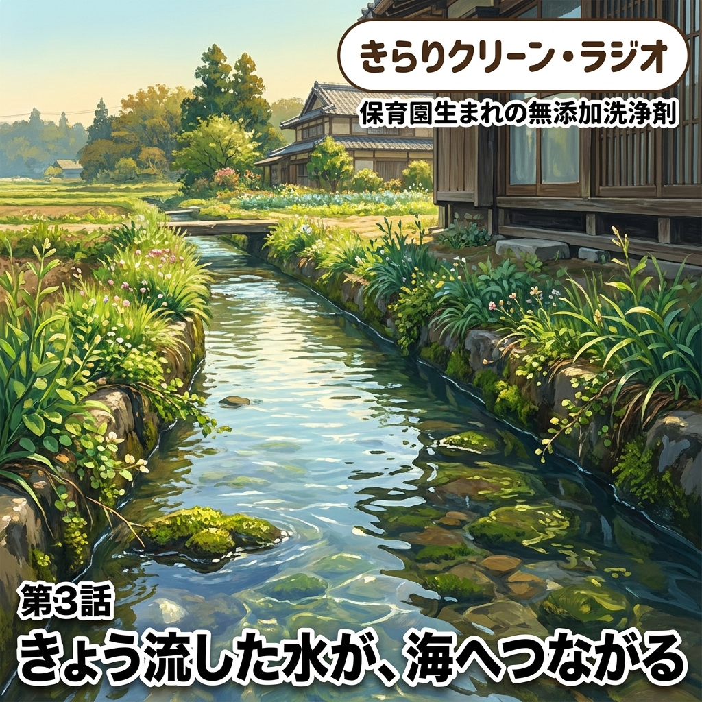 きょう流した水が、海へつながる 紙芝居 5