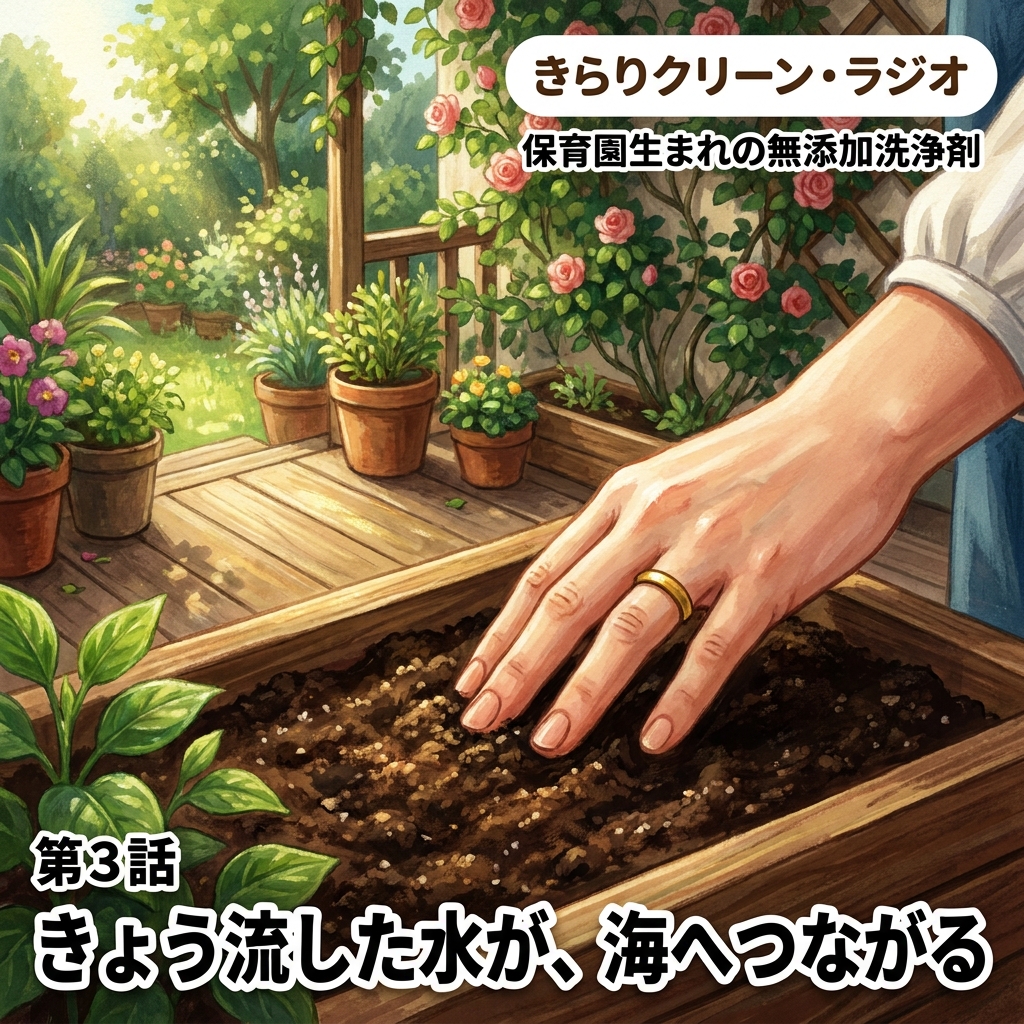 きょう流した水が、海へつながる 紙芝居 11