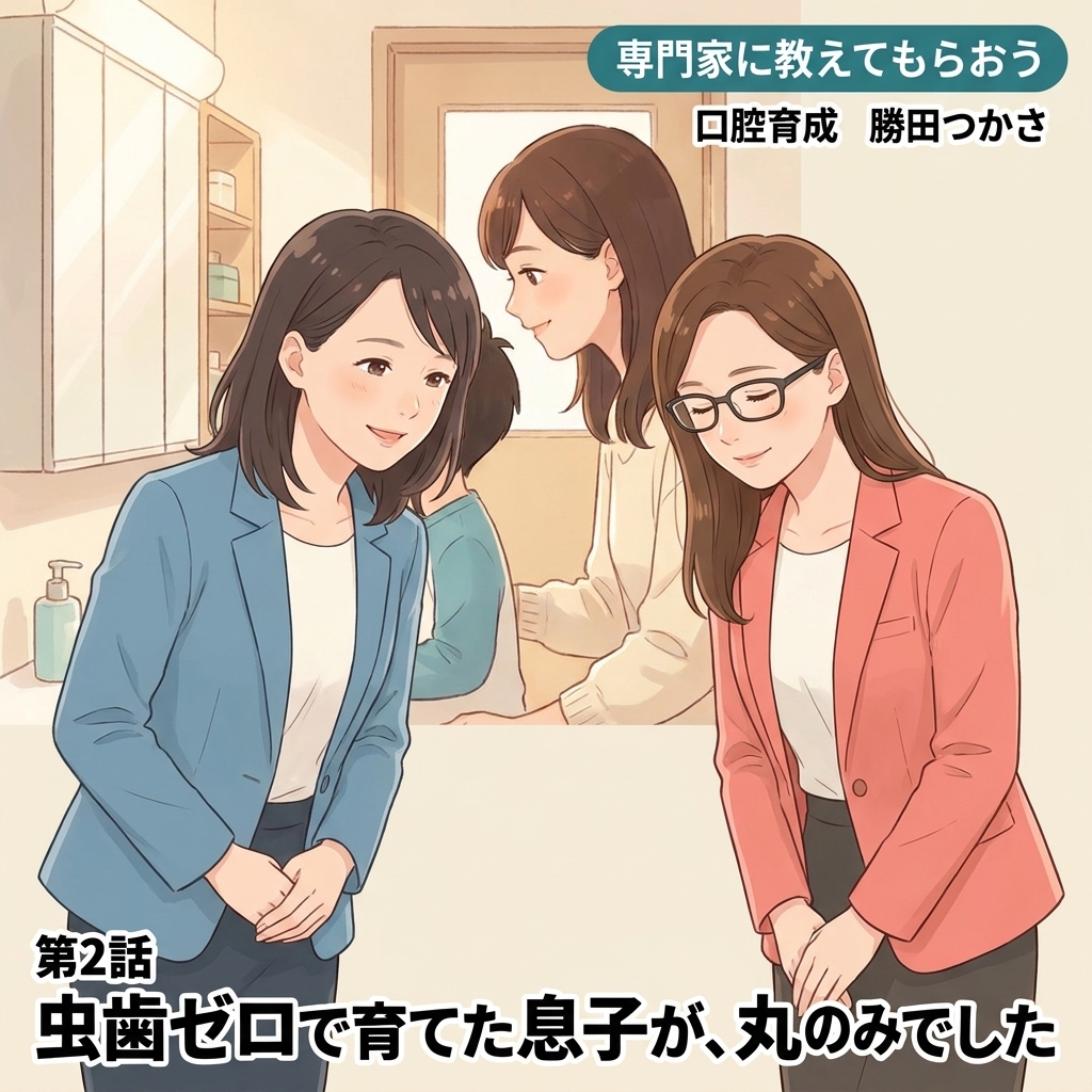 虫歯ゼロで育てた息子が、丸のみでした 紙芝居 2