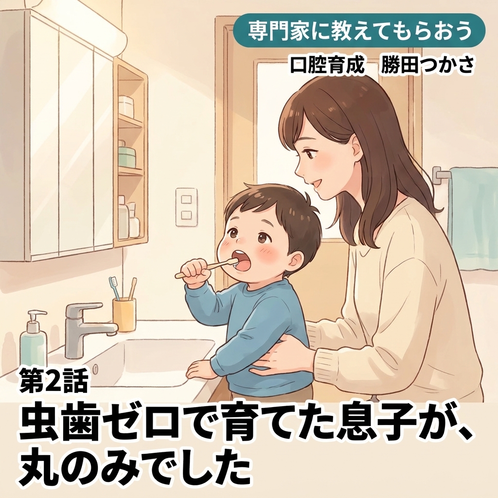 虫歯ゼロで育てた息子が、丸のみでした 紙芝居 4