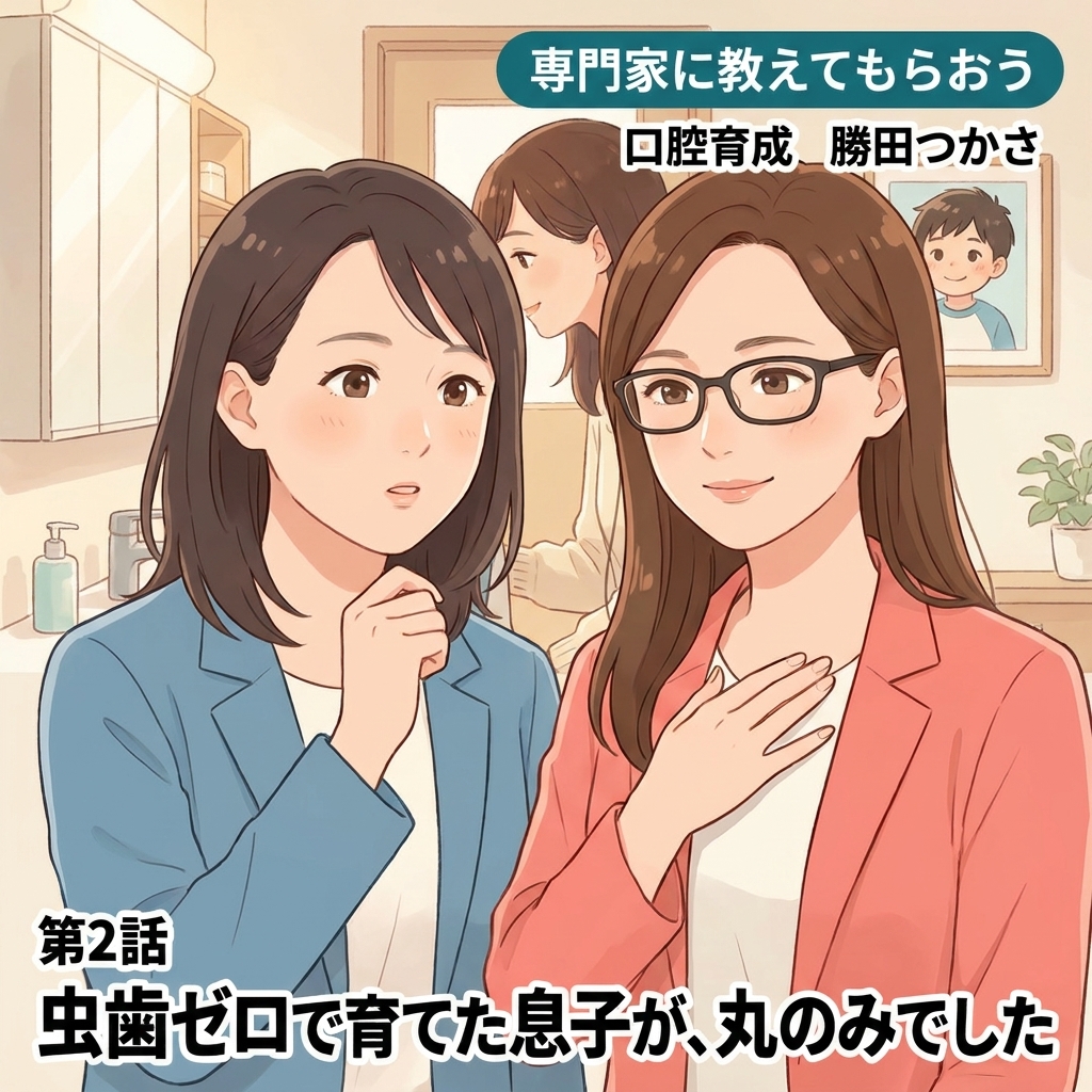 虫歯ゼロで育てた息子が、丸のみでした 紙芝居 13