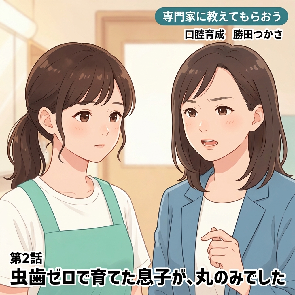 虫歯ゼロで育てた息子が、丸のみでした 紙芝居 17