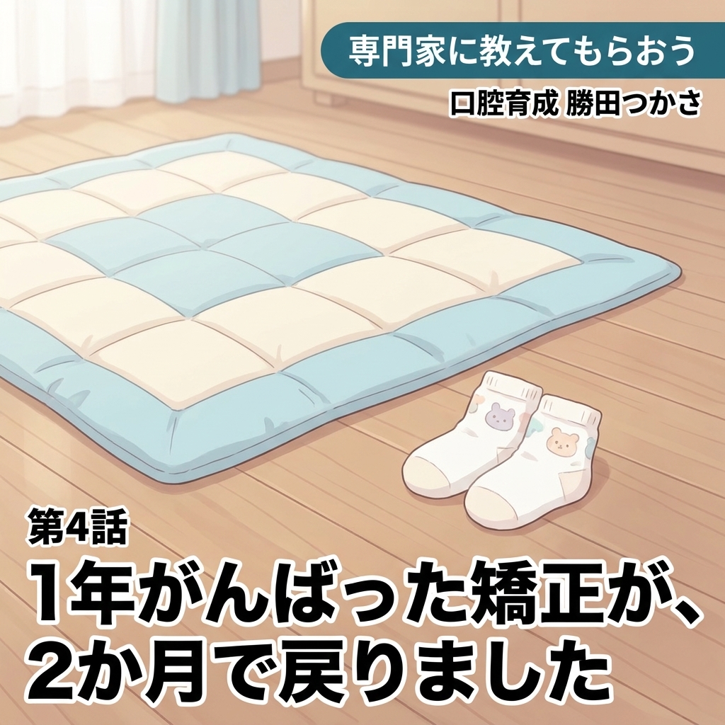 1年がんばった矯正が、2か月で戻りました 紙芝居 14