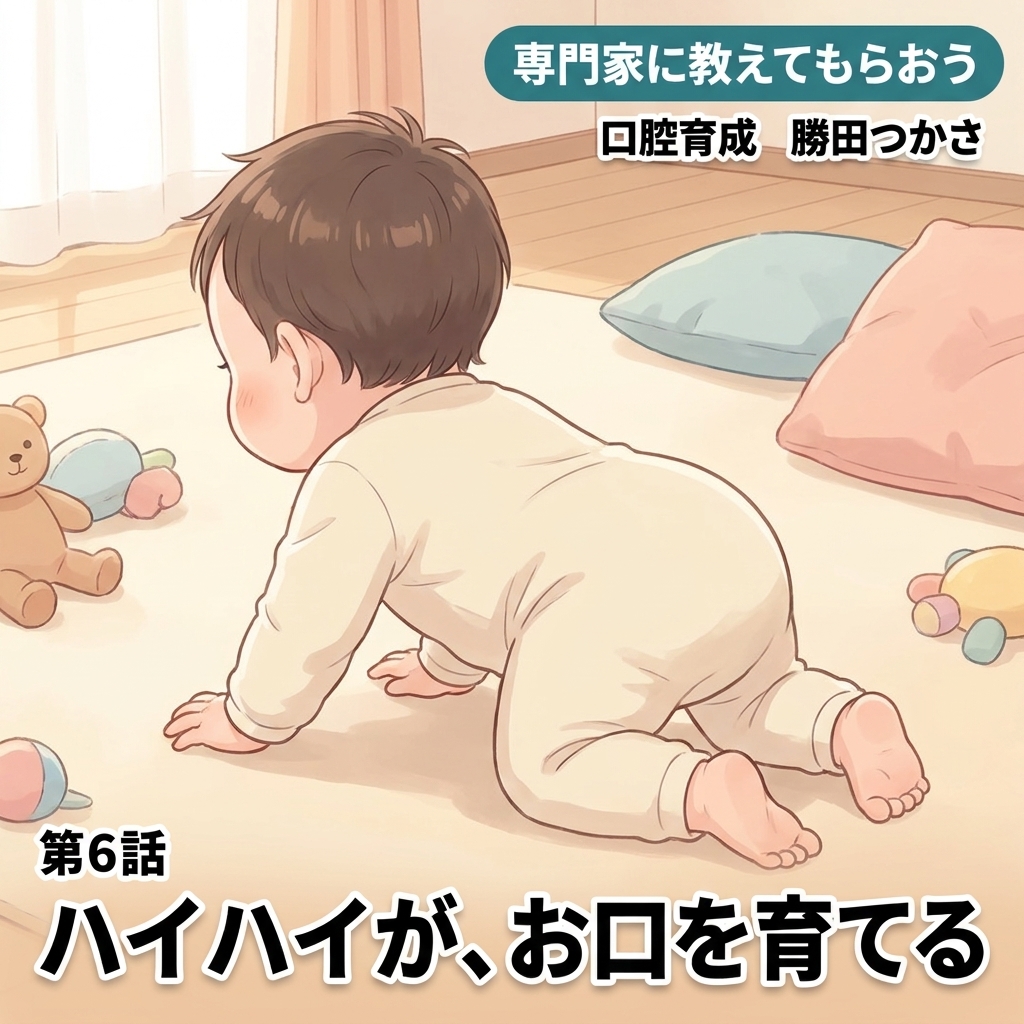 ハイハイが、お口を育てる 紙芝居 5