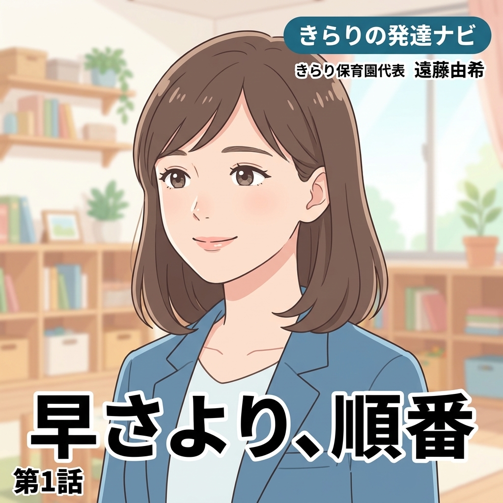 早さより、順番 紙芝居 3