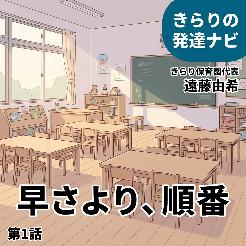 早さより、順番 紙芝居 4