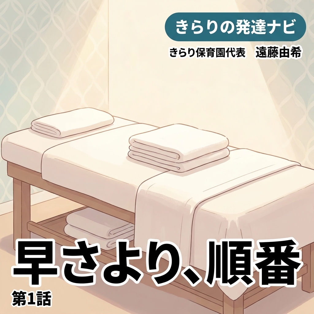 早さより、順番 紙芝居 5
