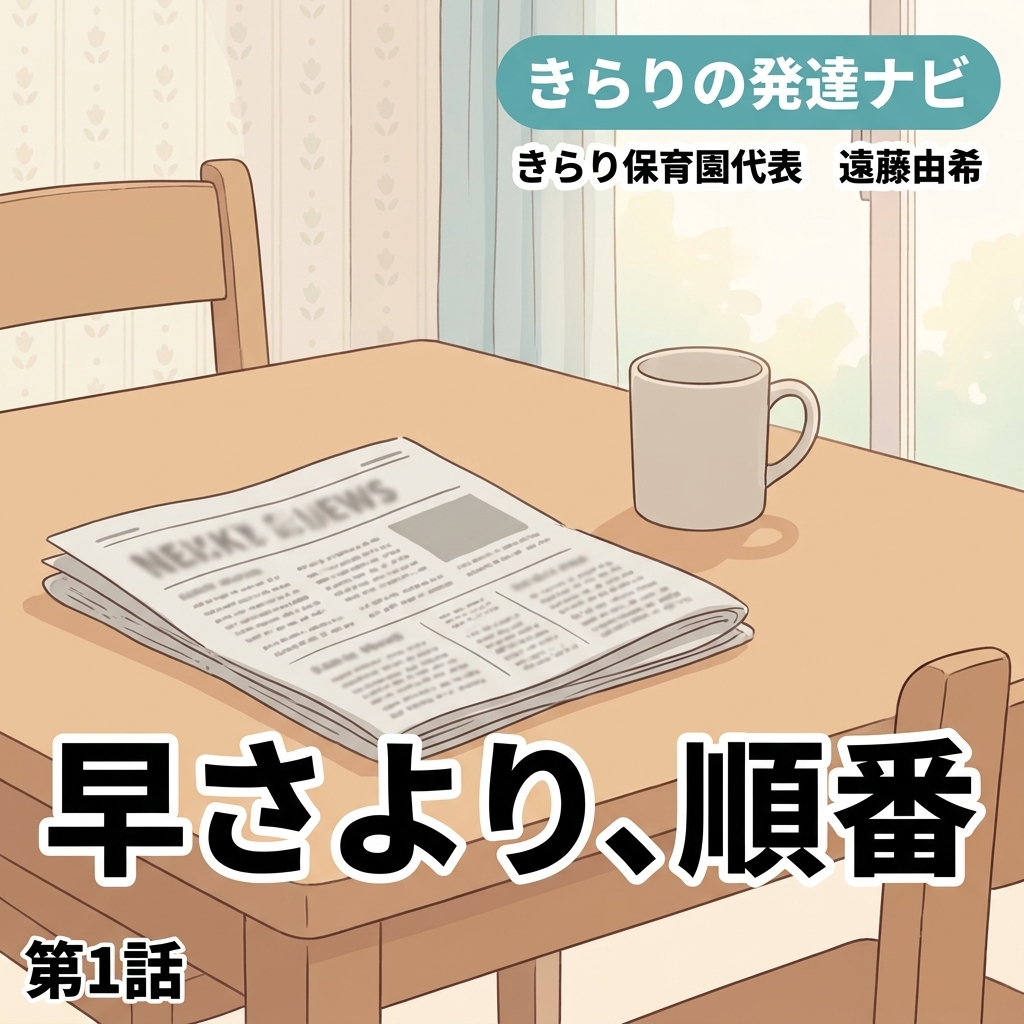 早さより、順番 紙芝居 7